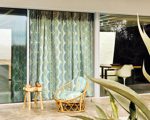 Cortinas salida a terraza chalet La Cañada