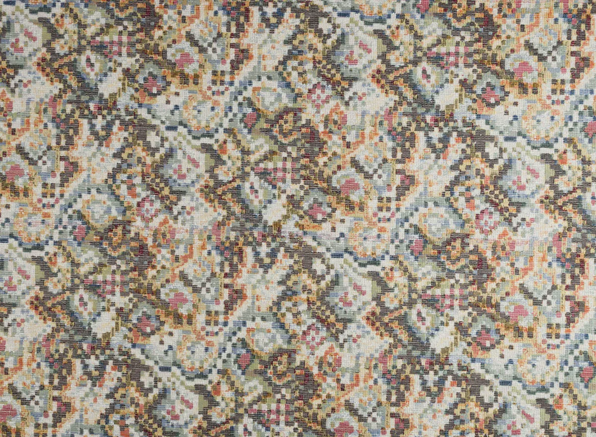 Tela Bahari Güell Lamadrid jacquard geométrico multicolor tapicería Valencia